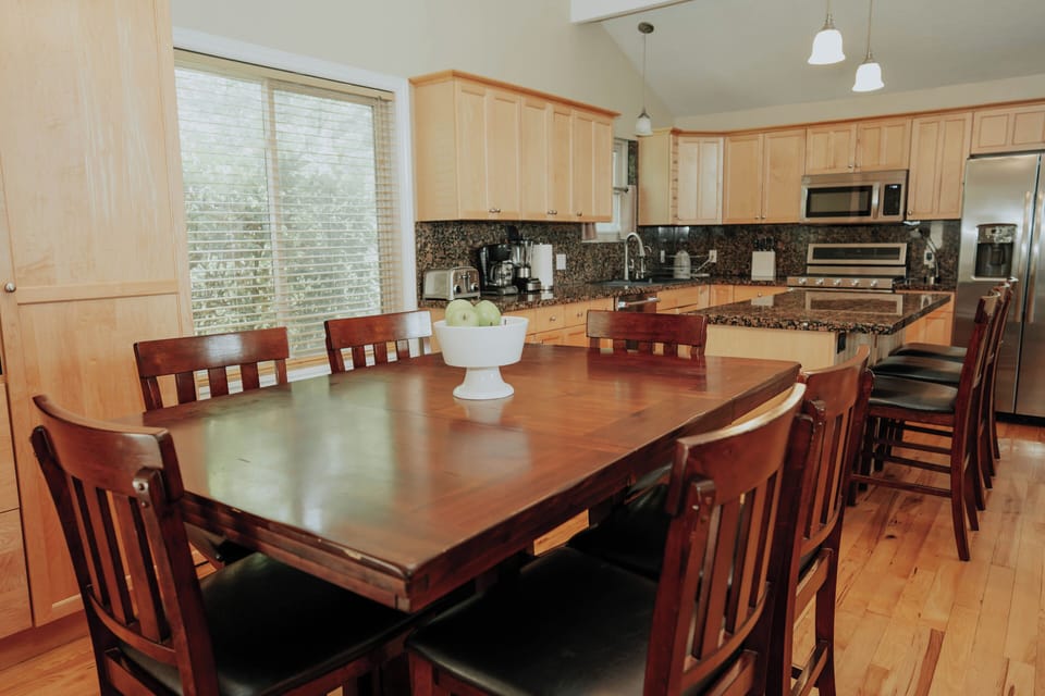 dining area with lots of storage