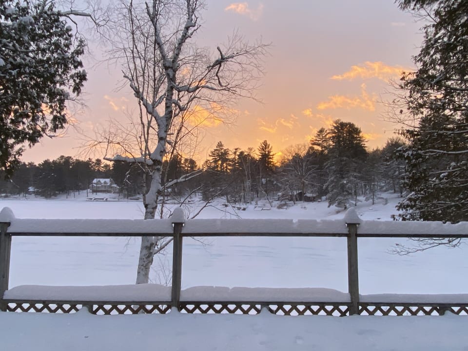 Winter sunset