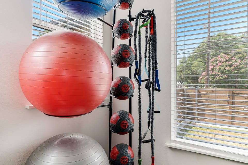 Stat-of-the-art gym with free weights