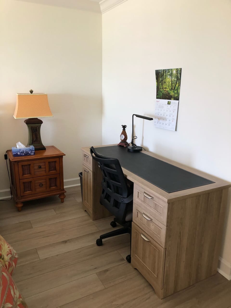 Master bedroom desk area