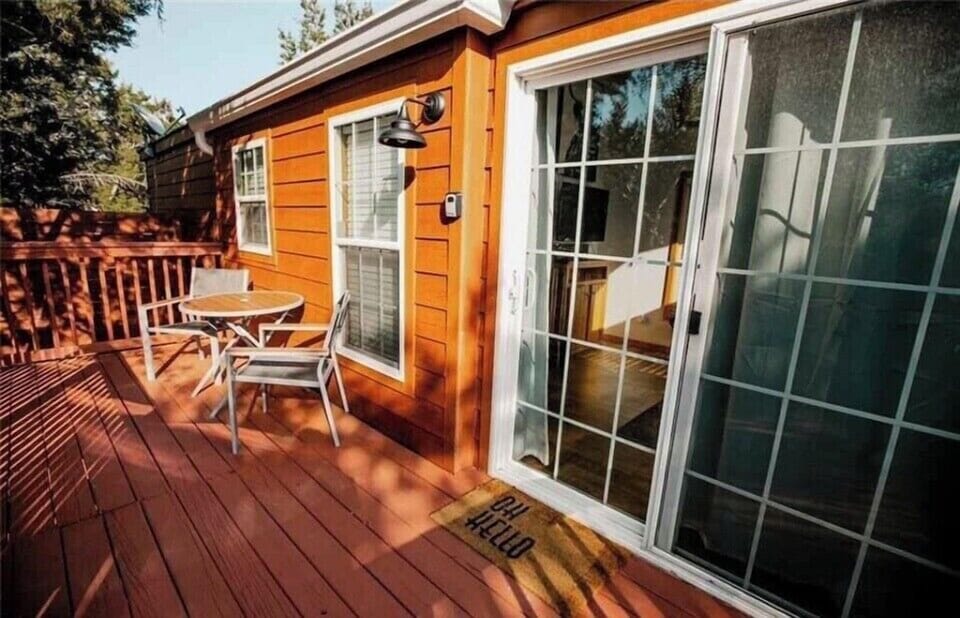 Private deck to relax on