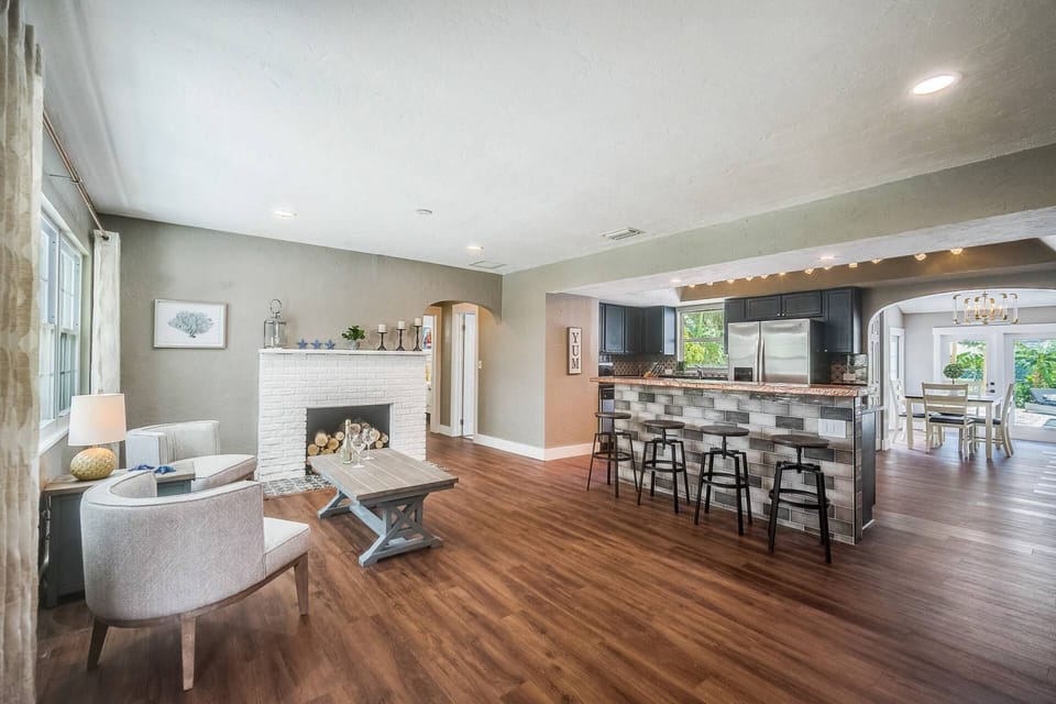 Spacious living areas in the home