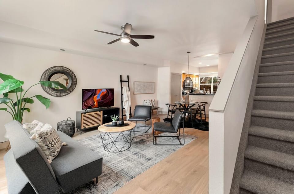 Living Room with 50" Smart TV