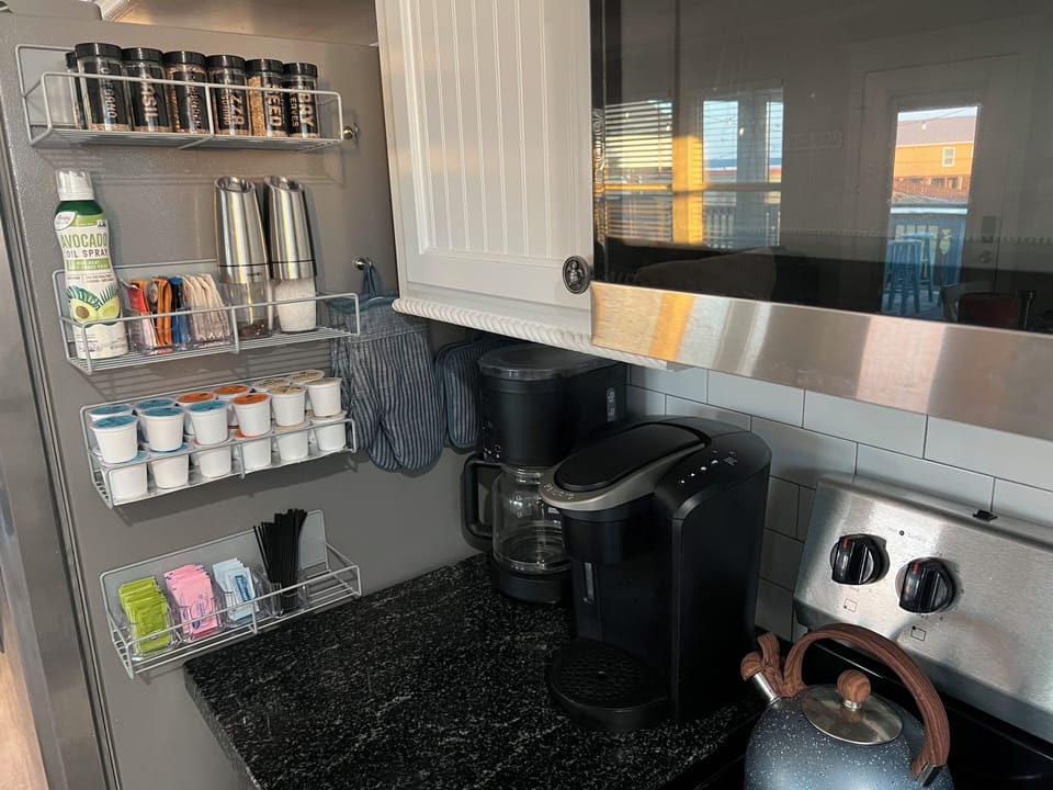 Coffee maker in kitchen