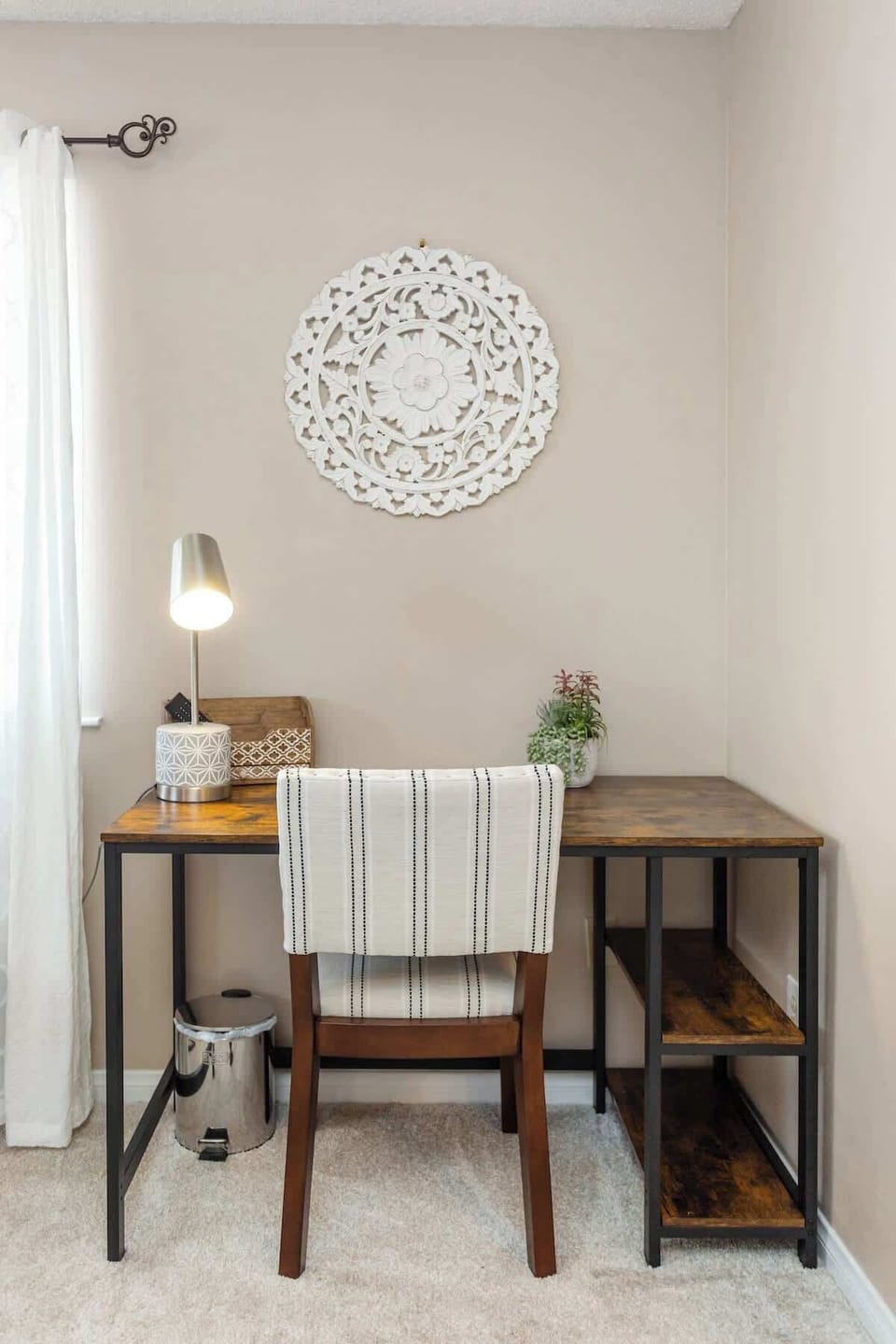 In town for work? We have the perfect desk area to set up your laptop!