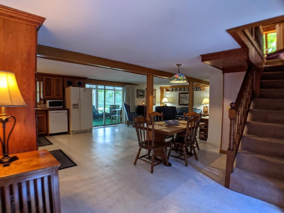open kitchen/ dining area