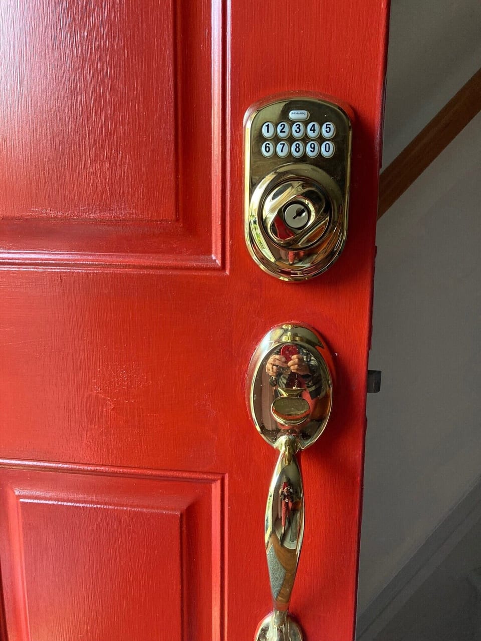 Keyless entry located on front door