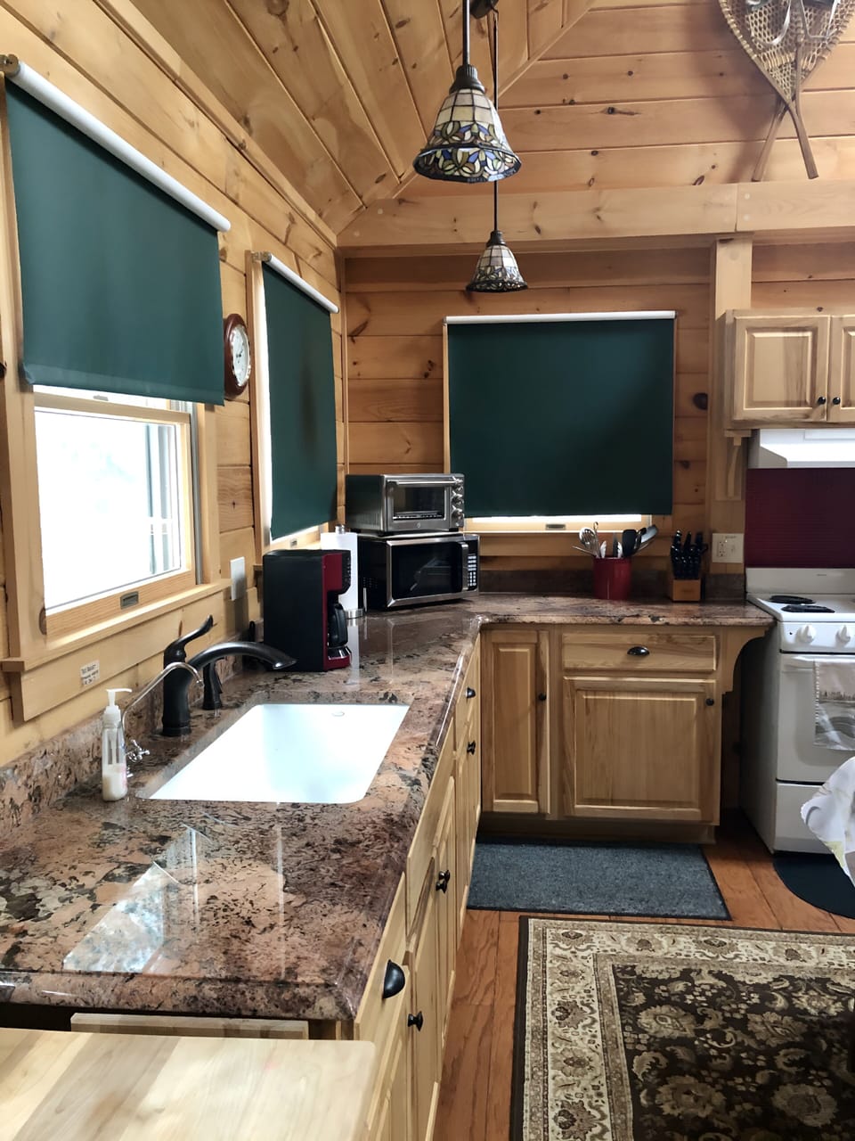 Kitchen with granite countertops