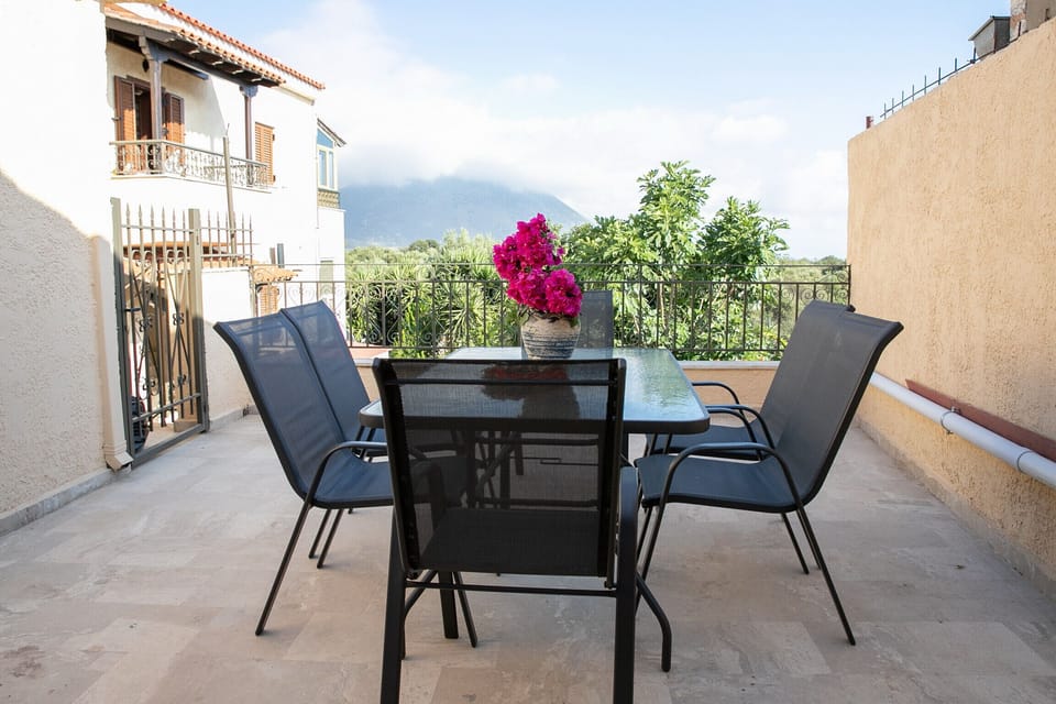 Balcony of Cozy apartment,Next to amenties in Areopoli,Mani,Peloponese,Greece