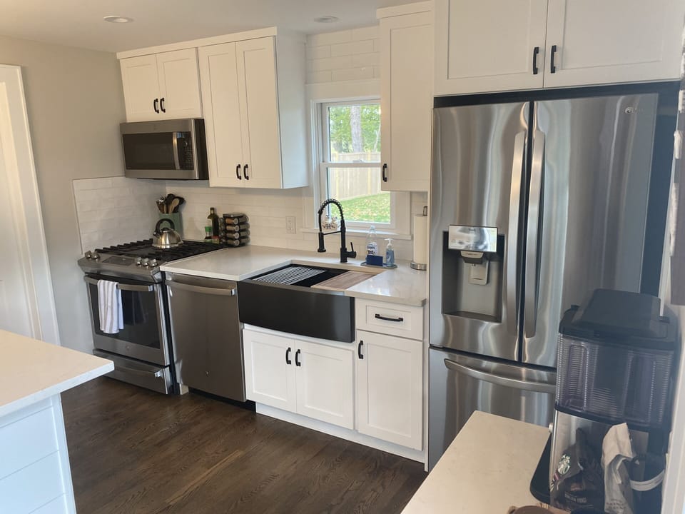 Fully stocked kitchen with all new appliances
