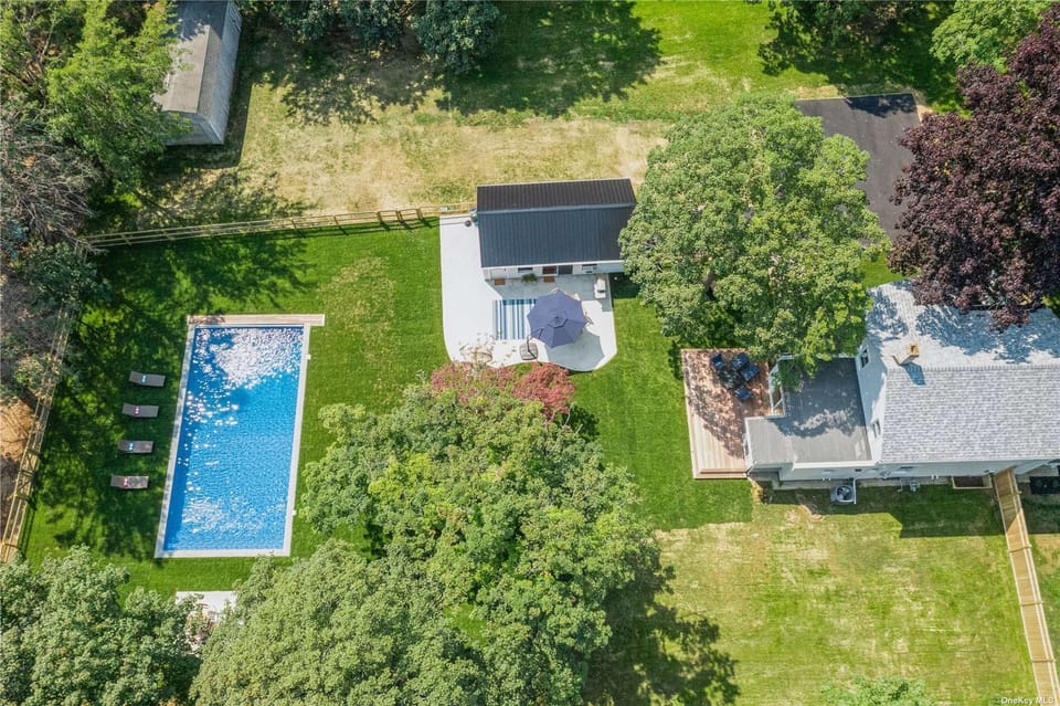 Aerial view of property