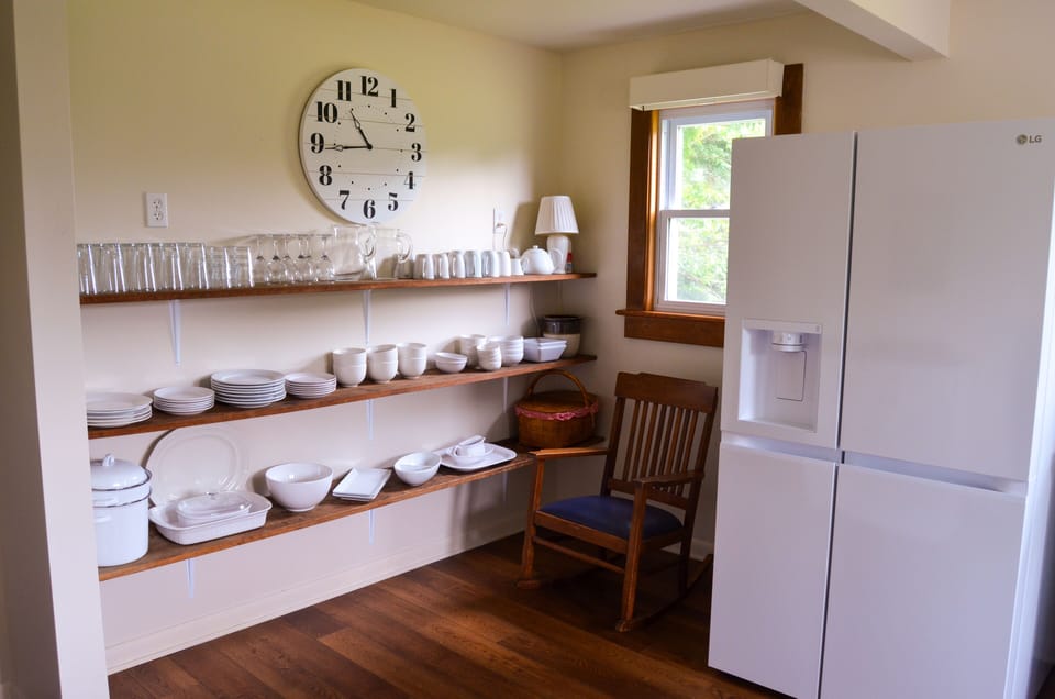 Spacious kitchen invites conversation while you cook.
