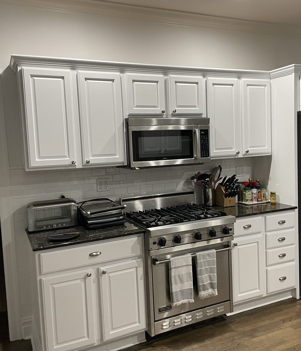 Kitchen appliances closer view