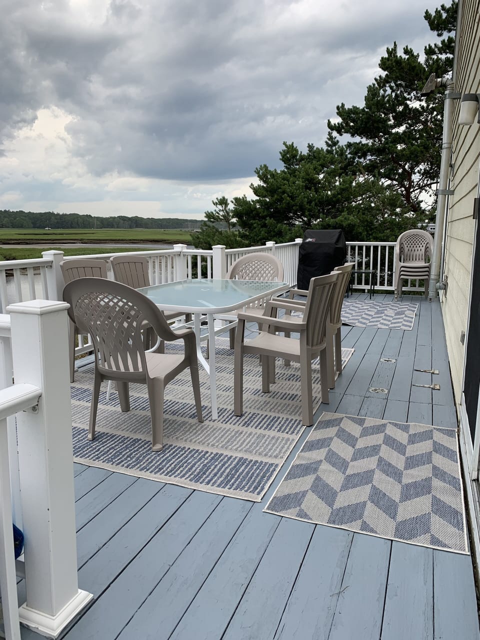 deck overlooking the river