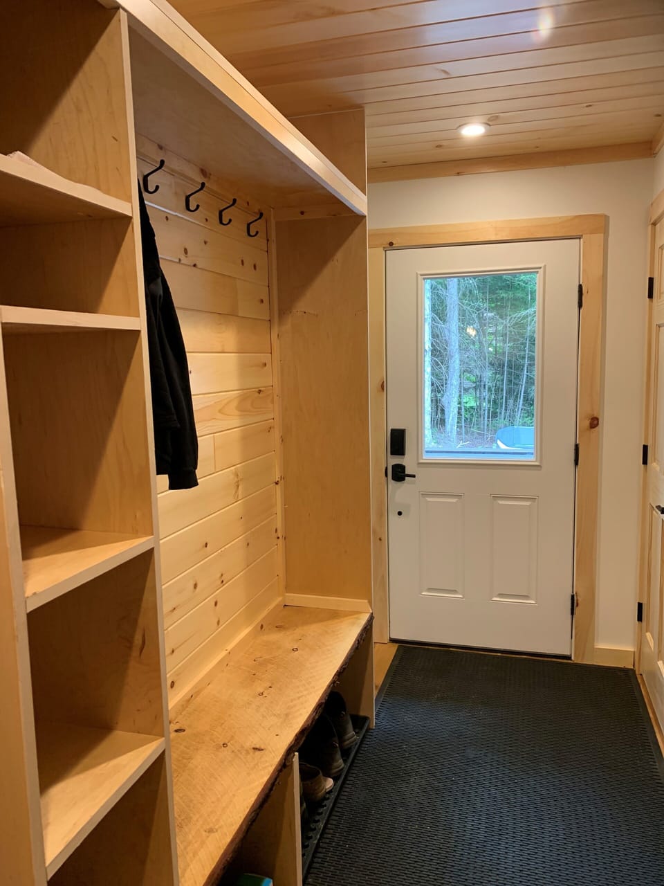 Side entry - with custom made hall tree