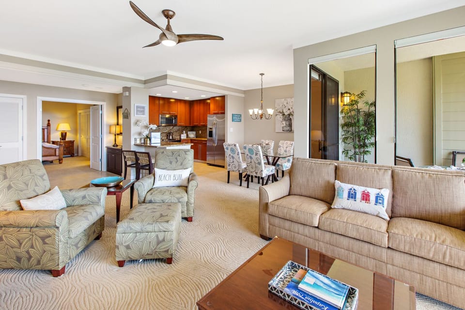 The couch converts to a Queen size sofa sleeper to accommodate additional guests