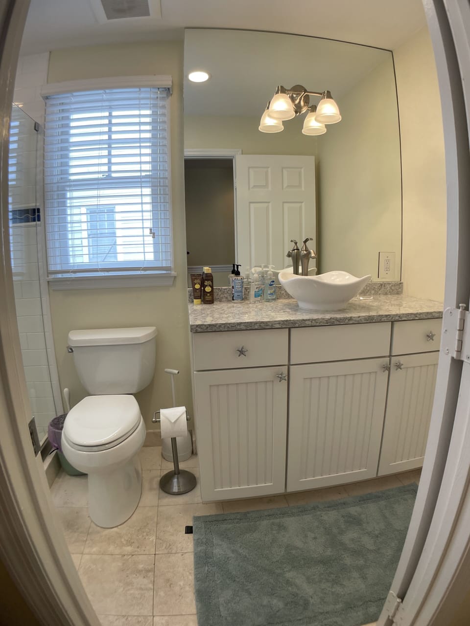 Vanity of main bathroom