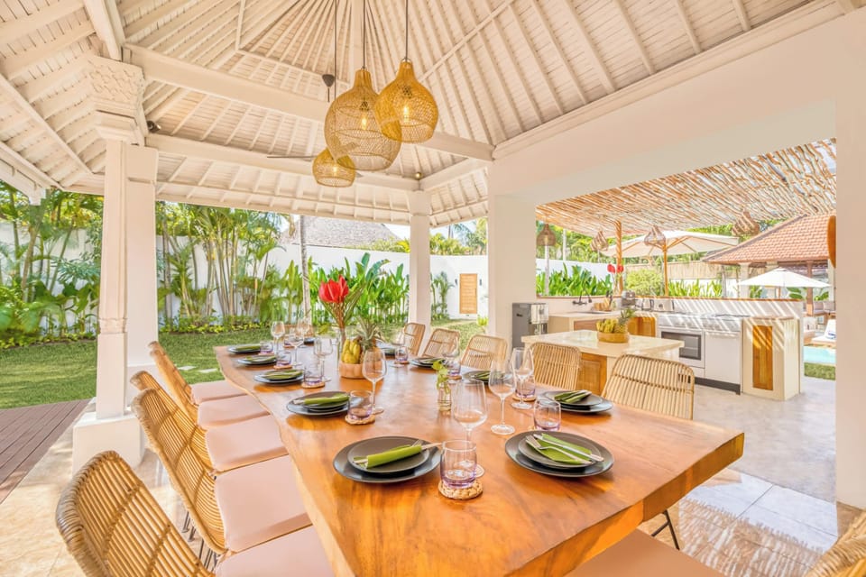 Family-sized dining table