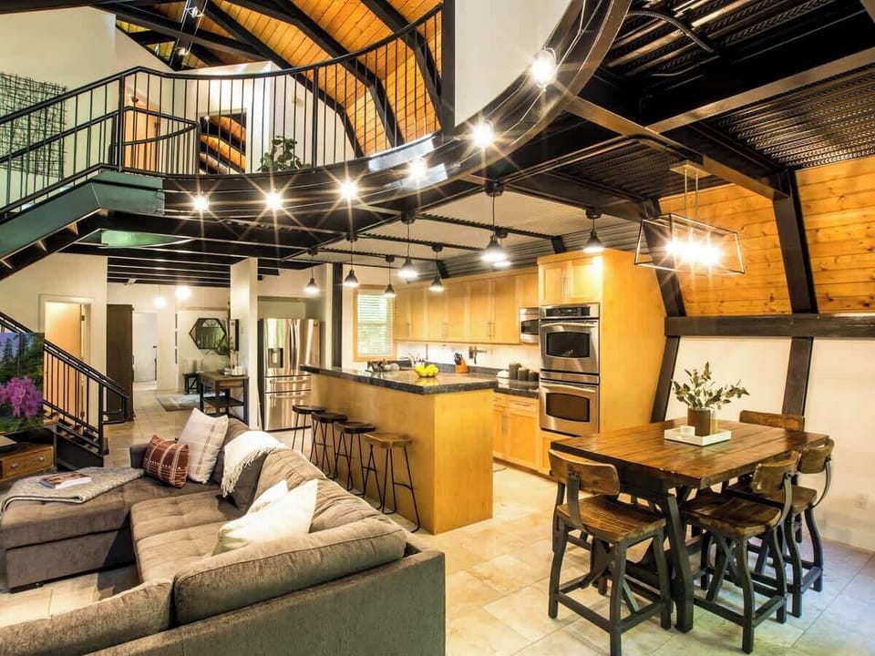 Greatroom with loft above
