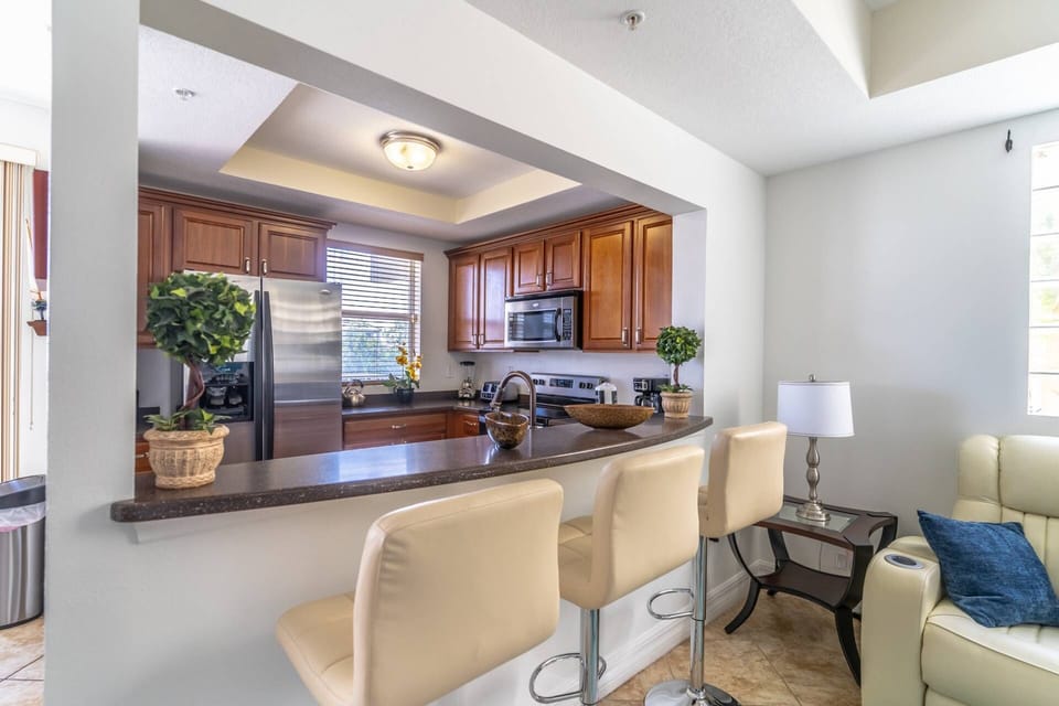 Breakfast Bar with Seating for Three (3)