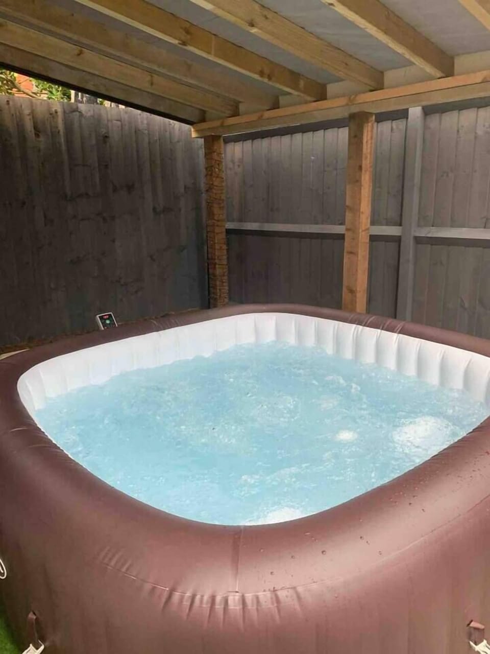 Hot Tub under cover