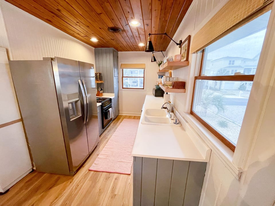 Brand new fridge with water and ice dispenser