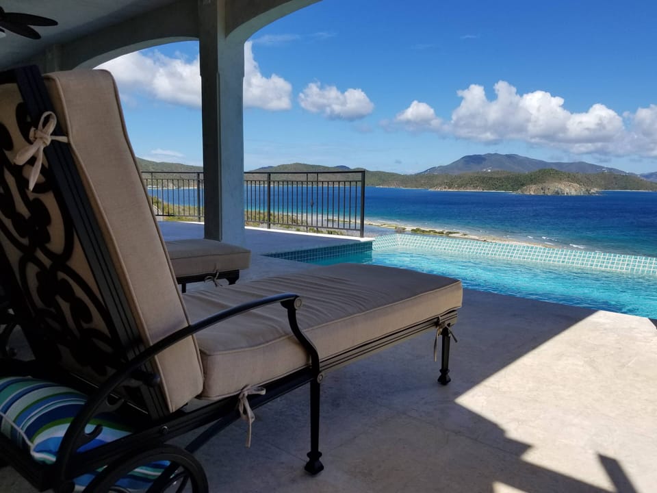 View towards north and Tortola from the patio