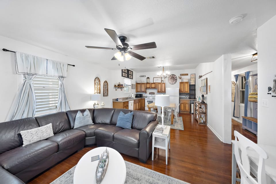 Living area from front of home.