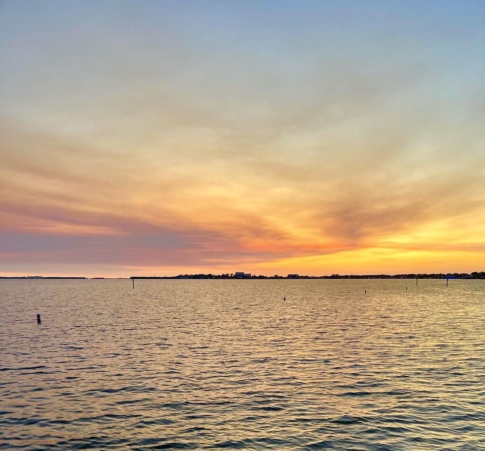 Sunset at local beach 