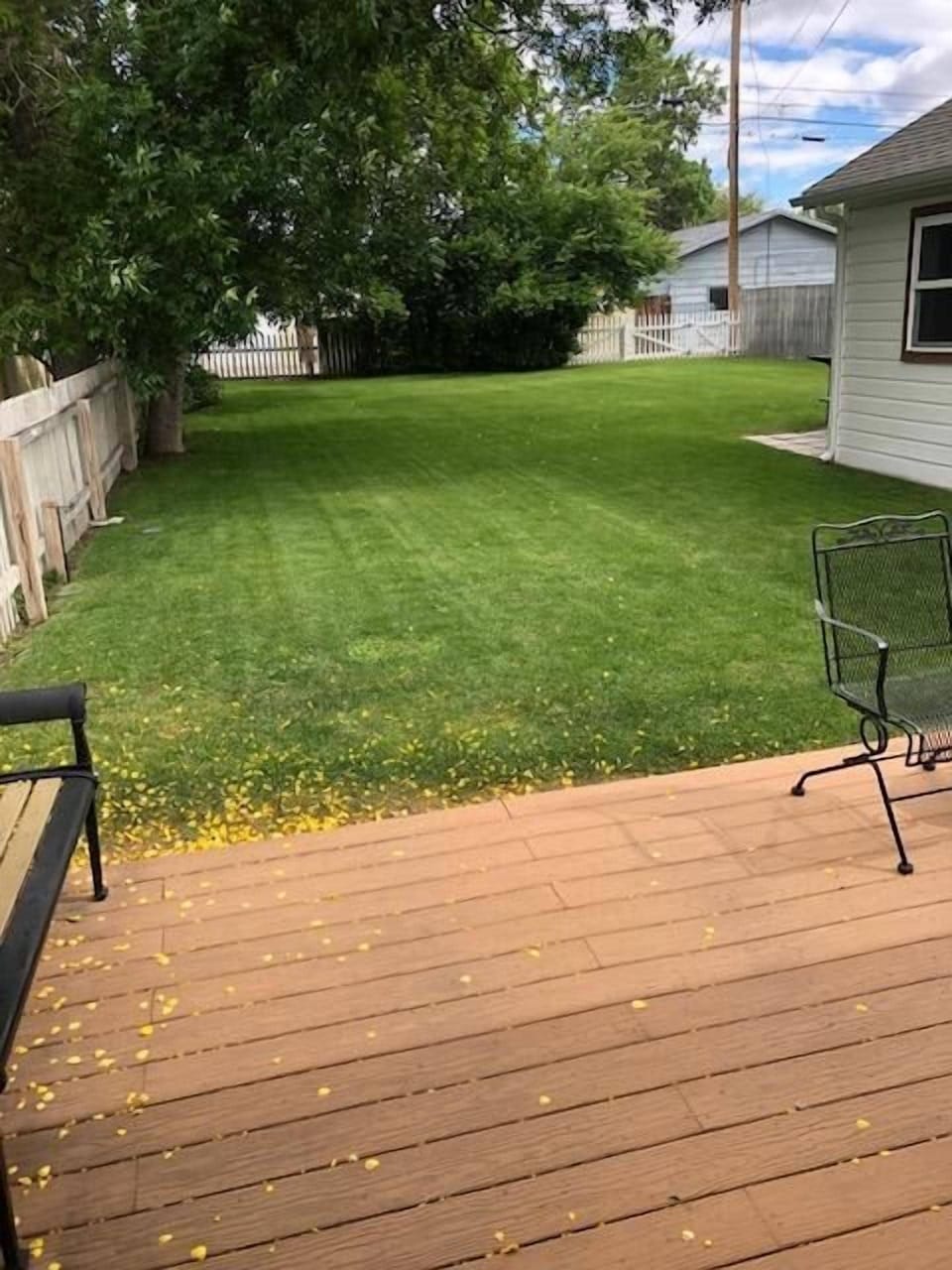 Private lush Backyard