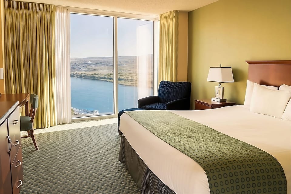 King size bed!  Great rest after a long day of adventures!  Exact unit will be assigned upon arrival. Views, colors and decor may vary.