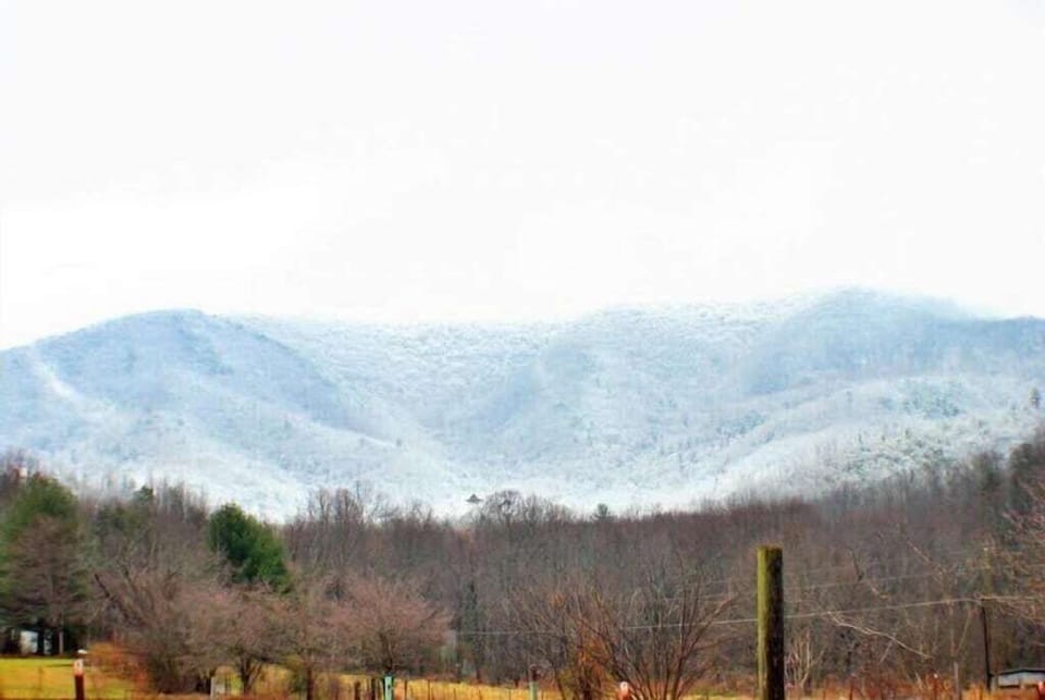 Cove Mountain and the Great Smoky Mountain National Park in the backyard. 
