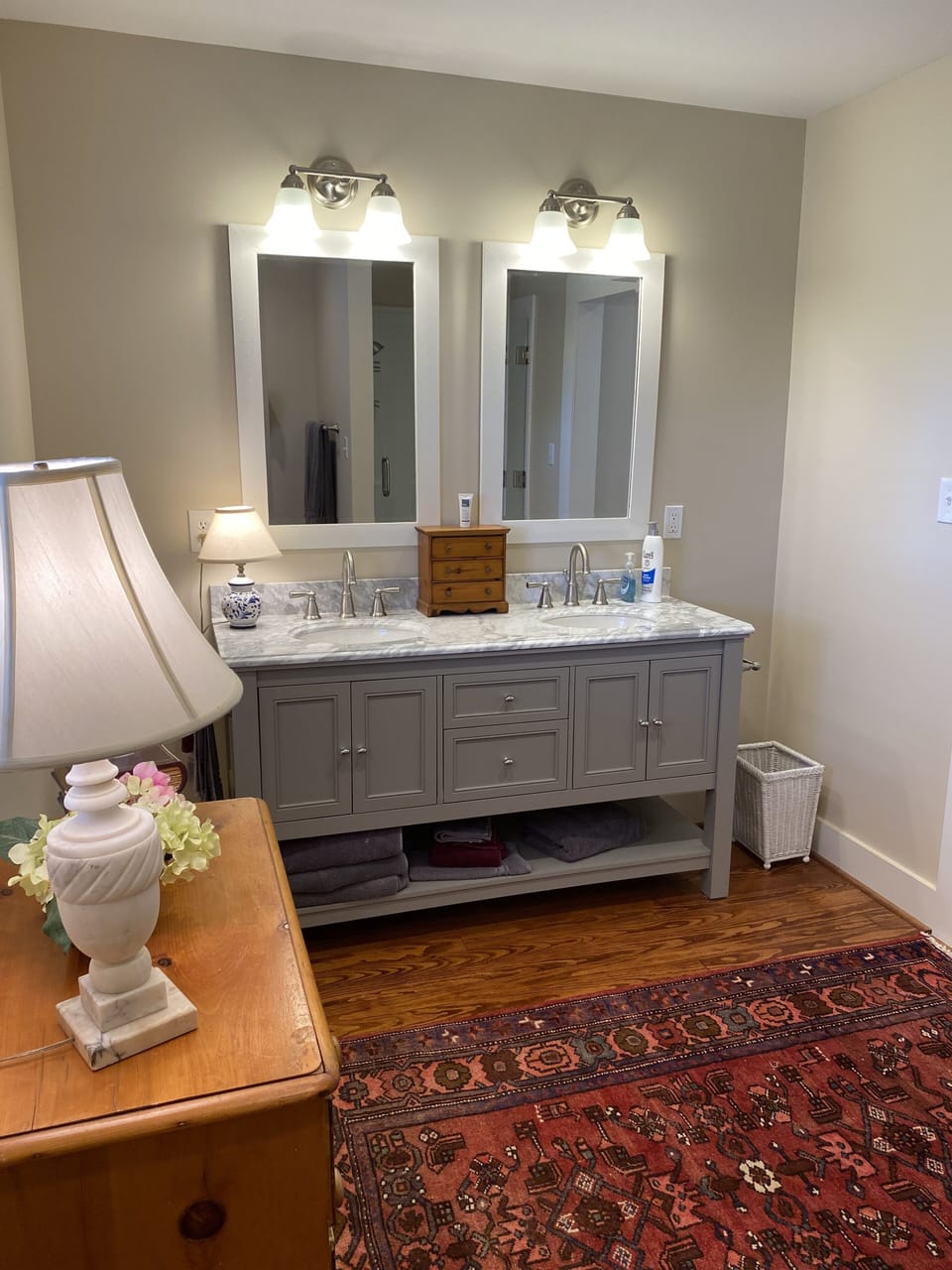 Mater Bathroom vanity.
