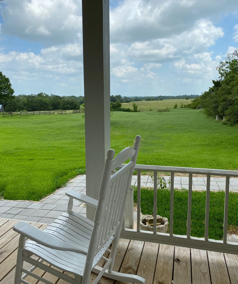 Million Dollar View from Back Porch.