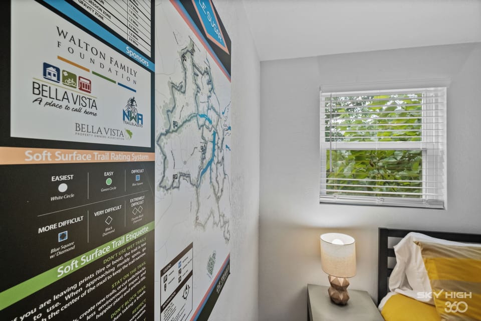 Plan you day on the trails with the maps we have throughout the home!