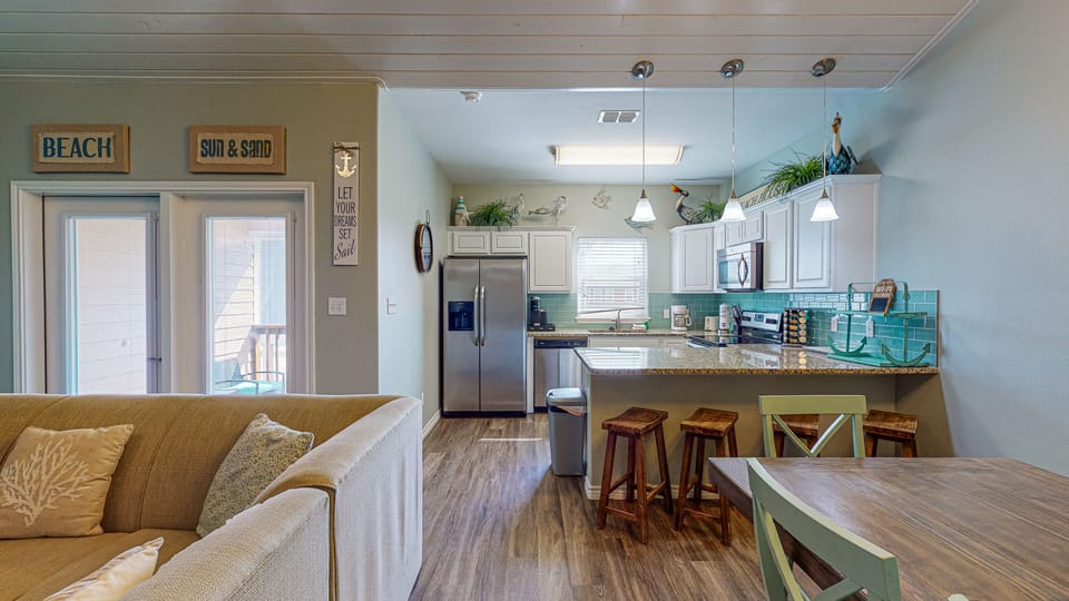 Second Level, Living, Kitchen and Dining