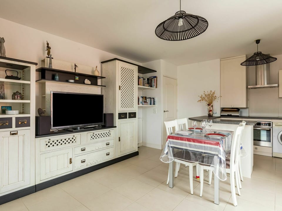 Furniture, Cabinetry, Table, Kitchen, Countertop, Lighting, House, Interior Design, Wood, Home Appliance