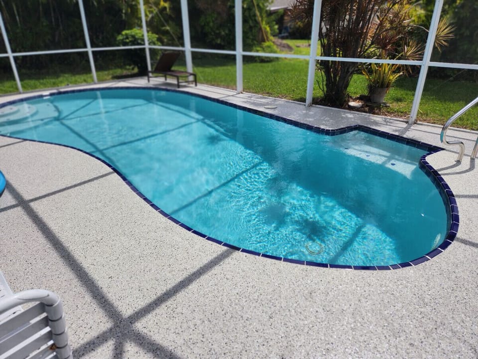 2024, New Deck Coating Pool heated to 85