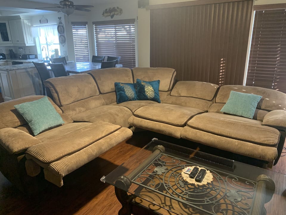 You can also pull out the Sofa Recliner s to Sleep or Ask for a Blow up Bed . 