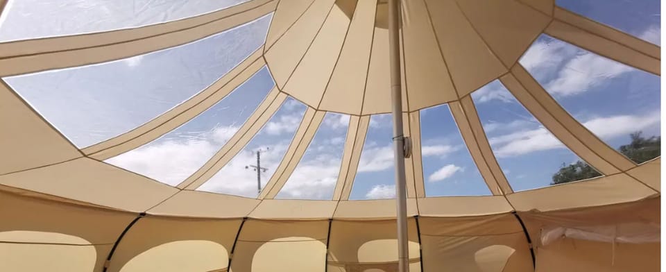 View sky through stargazer panels
