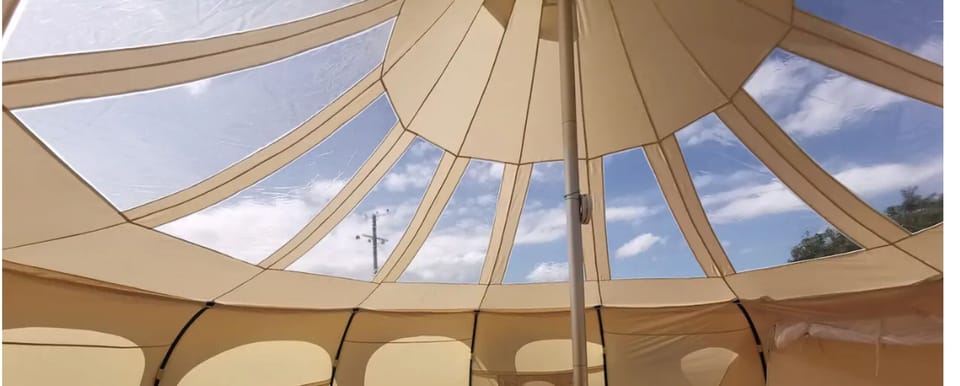 View sky through stargazer panels