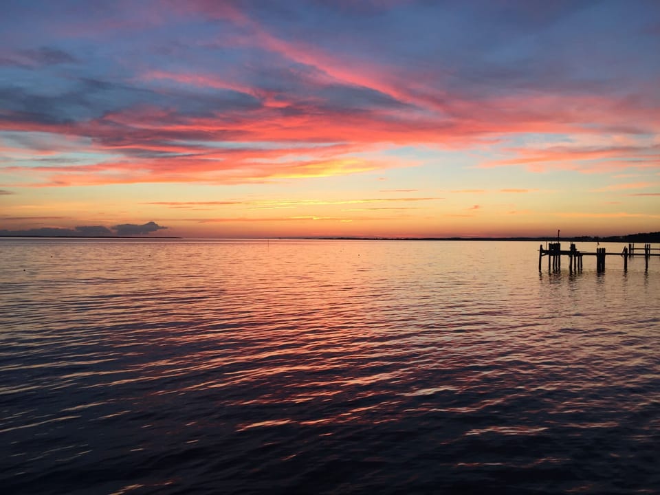 Upriver Sunset View