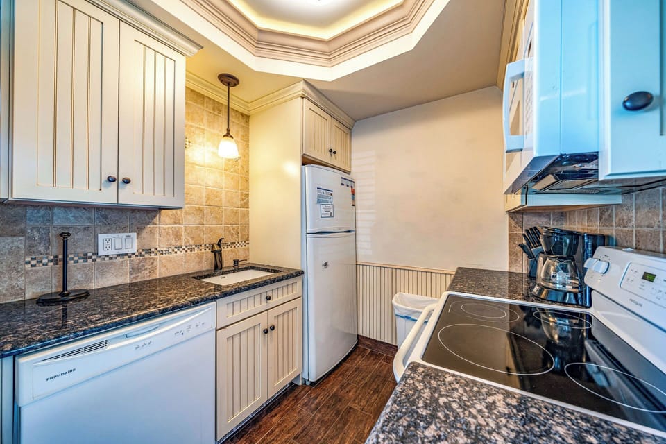 Kitchen with modern amenities
