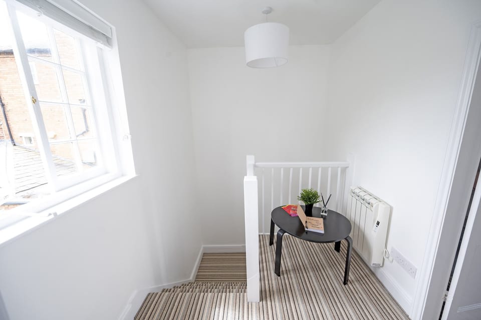 Top of the stairs landing area. 