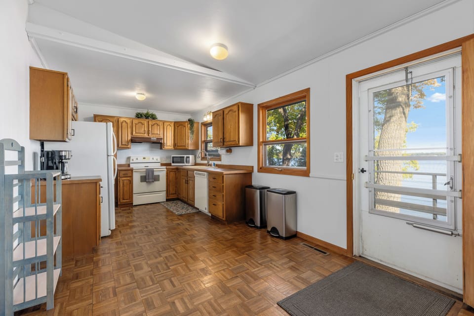 Kitchen located upstairs