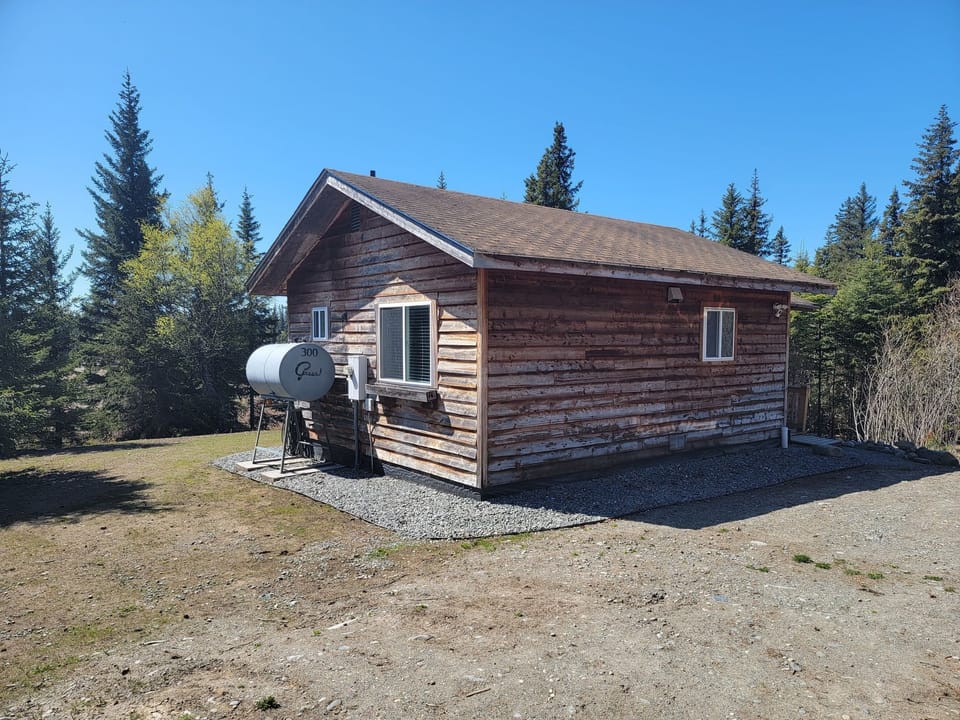 Front and side of Cabin