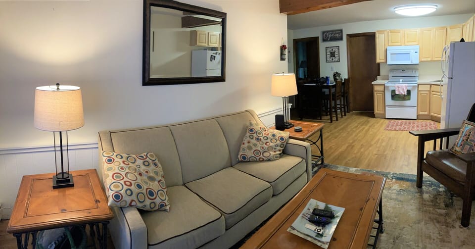 Bright, modern living room