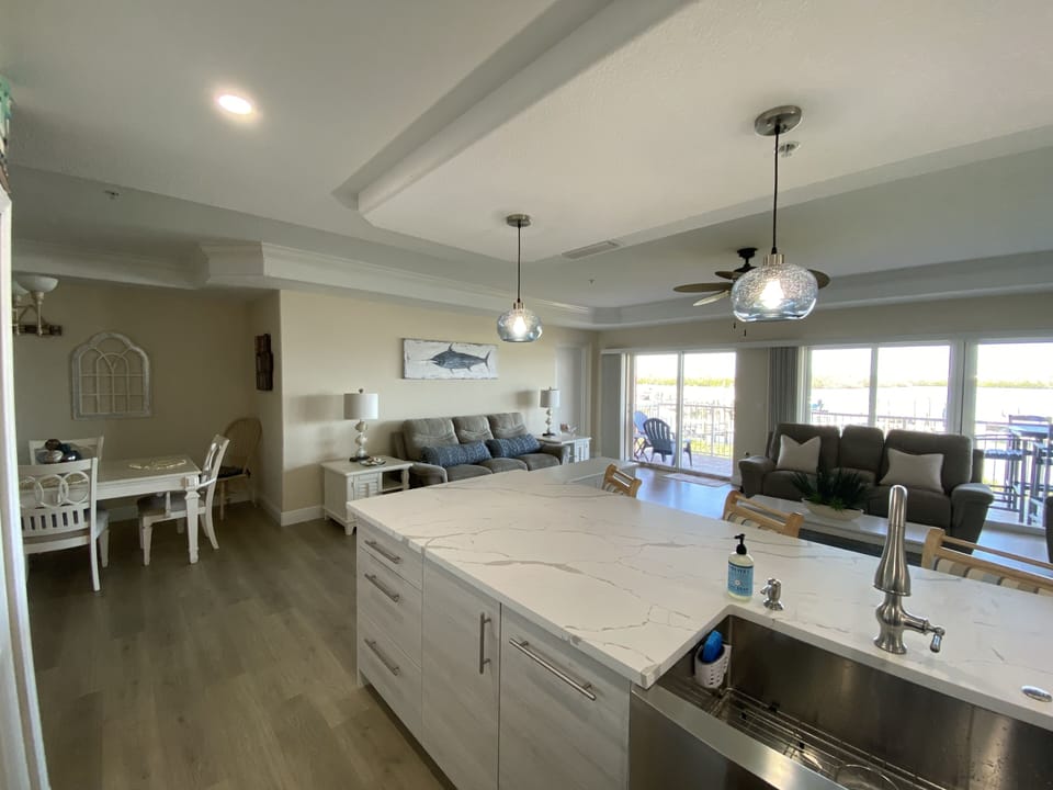 View from Kitchen to Living Room