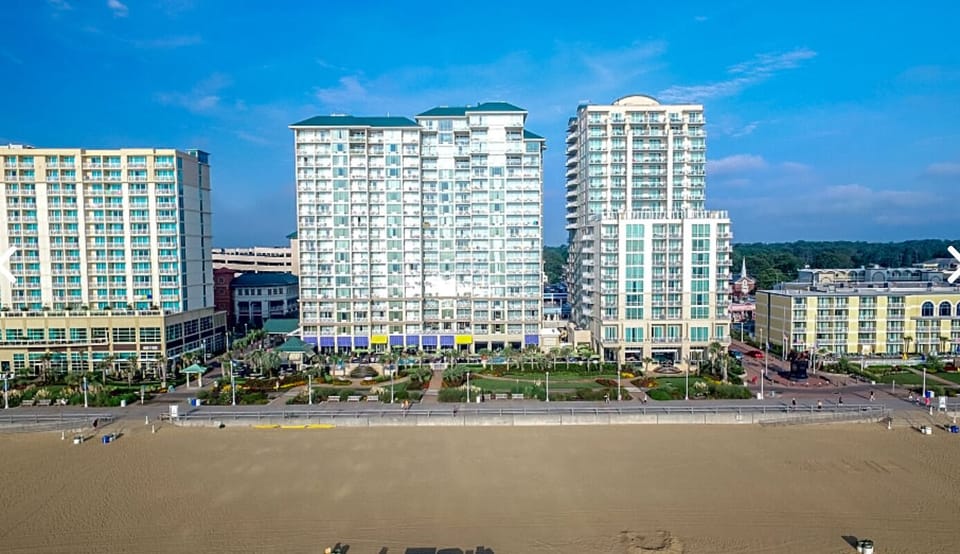 After the Atlantic Ocean, you have a wide beach, boardwaok, and pool. 