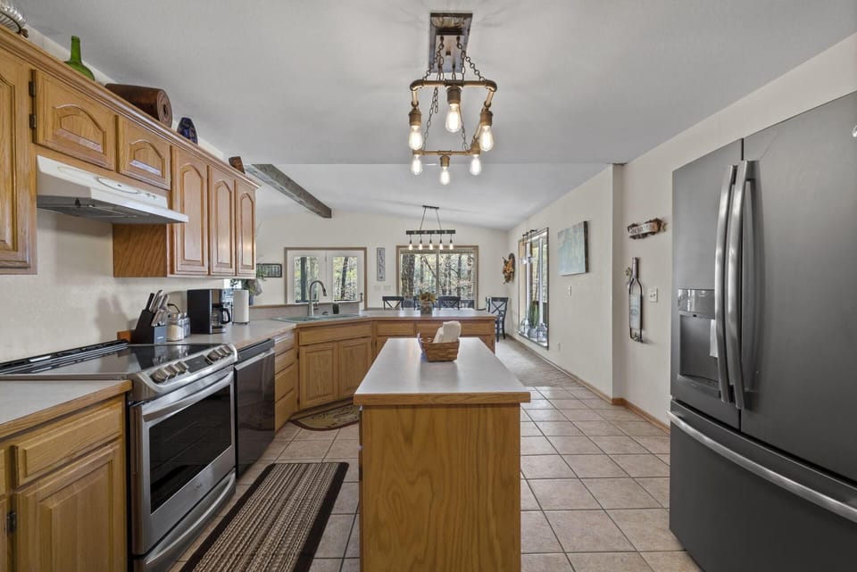 Kitchen Opens Into Main Level Living Space